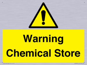 Warning Chemical Store